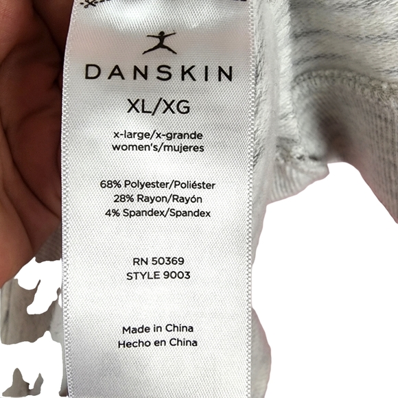 Danskin Comfort Grey striped sweater XL - Picture 7 of 7